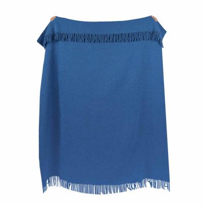 Плед букле 140х200 см синий - фото 3