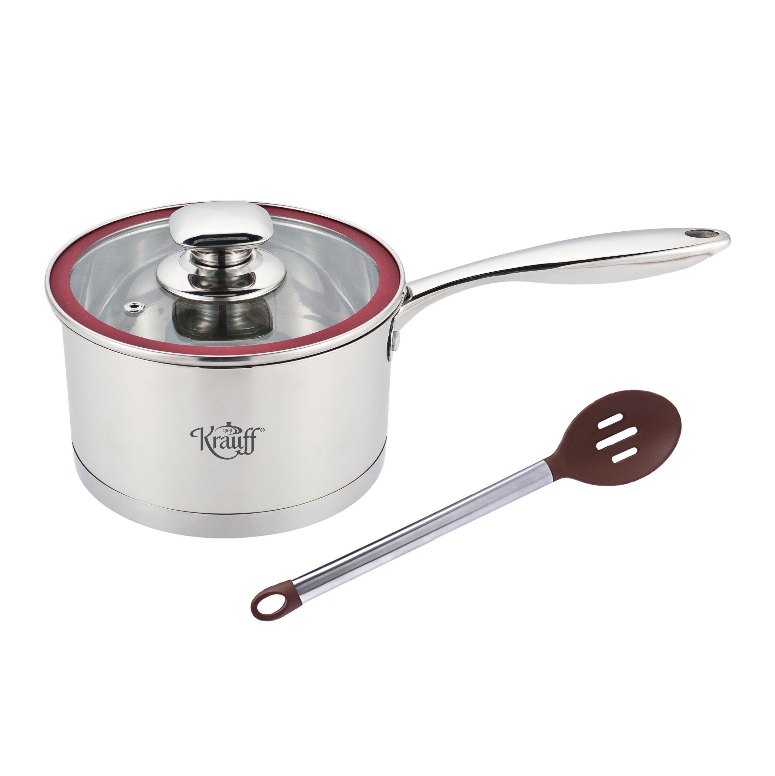 Ковш с крышкой Krauff Smart Chef с ложкой поварской Schoco 2 л 16 см (28433)