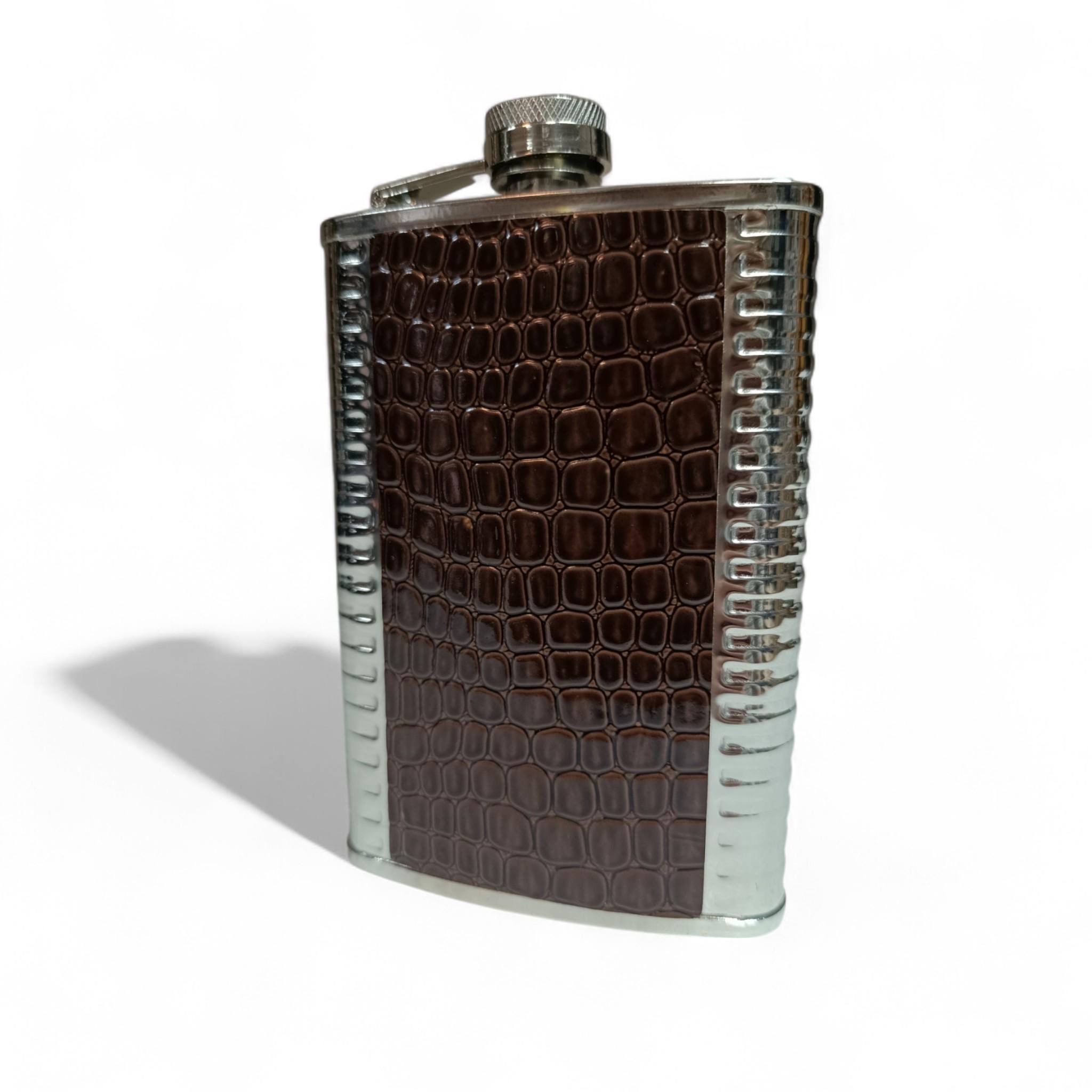 Фляга Hip Flask Snake GDA-9/6 9Oz 266 мл з нержавіючої сталі Brown (F_GDA-9/6)