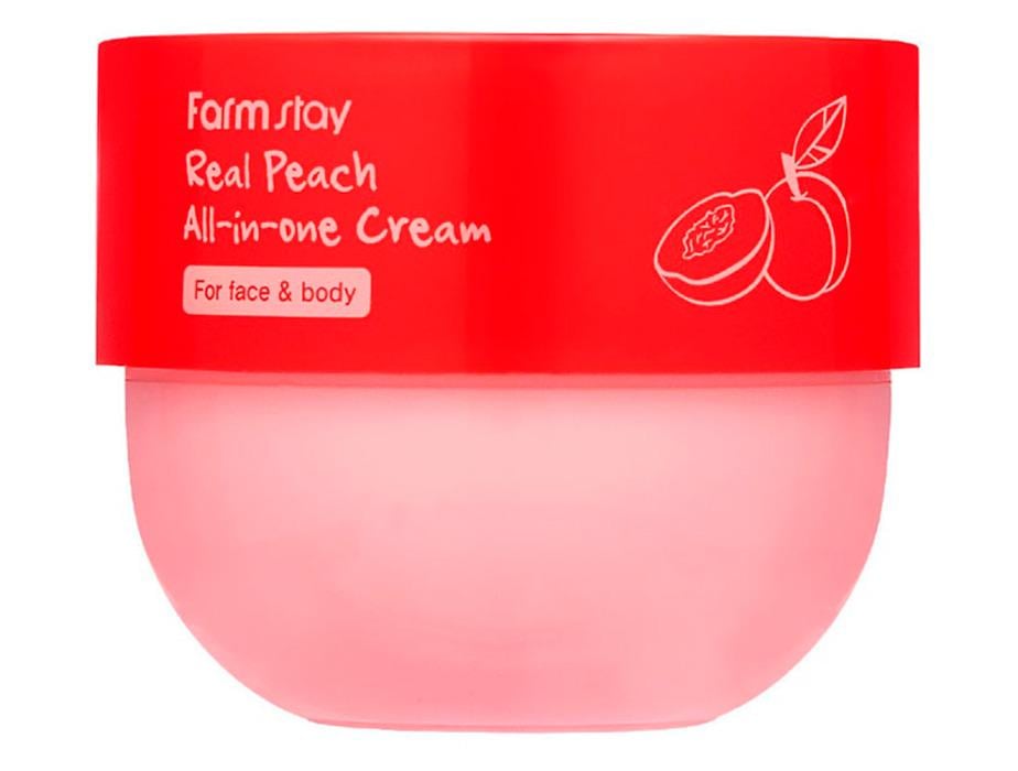 Крем для тела с экстрактом персика FarmStay Real Peach All-In-One Cream 300 мл - фото 1