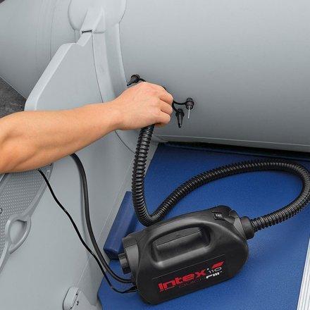 Насос электрический Intex 68609 от сети и от прикуривателя для бассейнов и надувной мебели 1100 л/мин (D-2019091751) - фото 2