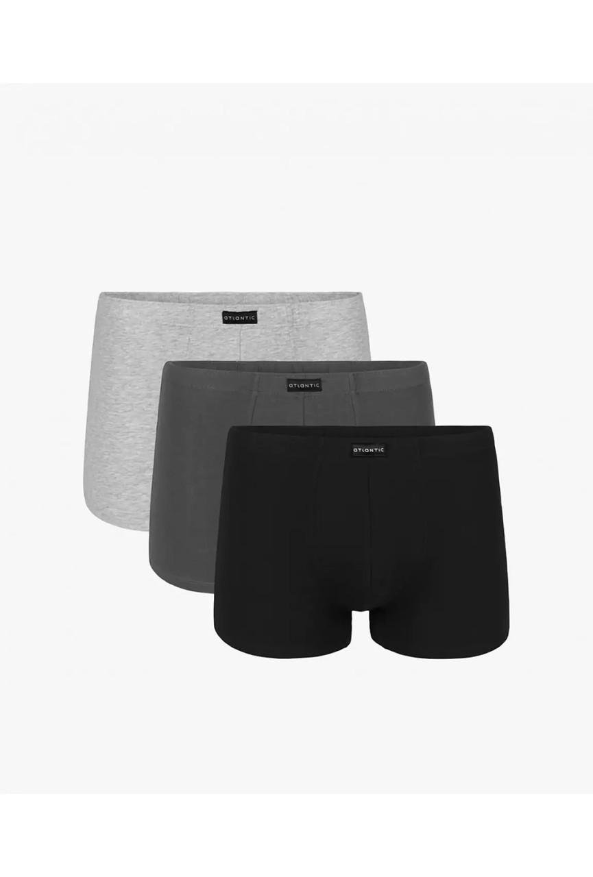 Набор трусов-боксеров мужских Atlantic 3BMH-007 хлопковых 3 шт. XXL Черный/Серый меланж/Графитовый (2375866943) Набор трусов-боксеров мужских Atlantic 3BMH-007 хлопковых 3 шт. XXL Черный/Серый меланж/Графитовый (2375866943)