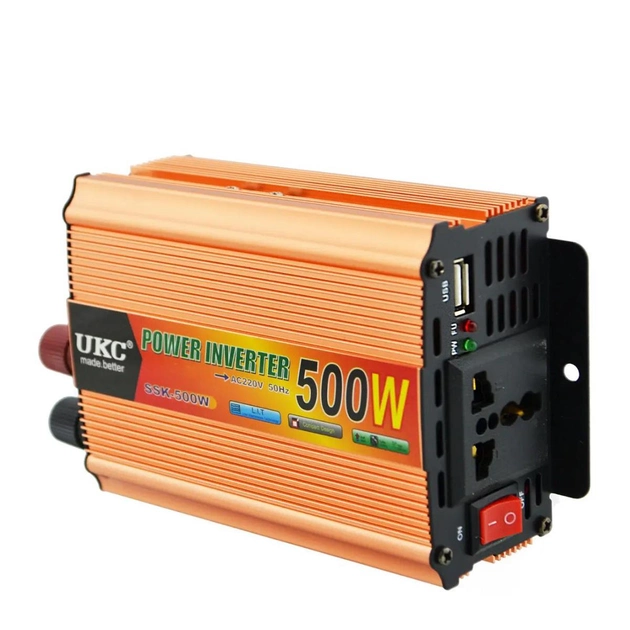 Инвертор автомобильный UKC SSK AC/DC 500W 12V (12517132) - фото 4