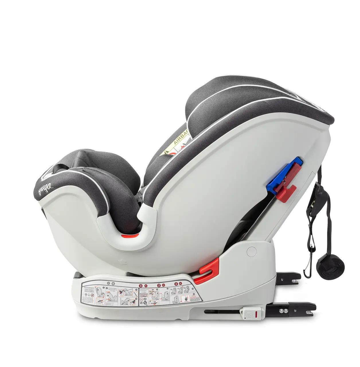 Автокрісло дитяче Caretero Yoga Isofix 0-36 кг 80х46х44 см Графітовий (119926) - фото 7