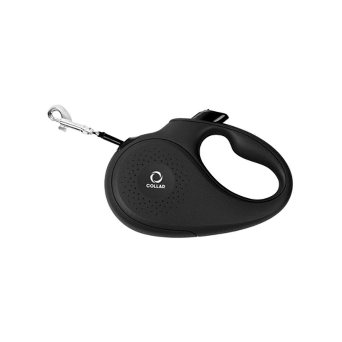 Поводок-рулетка для собак Collar лента M 25 кг 5 м Черный