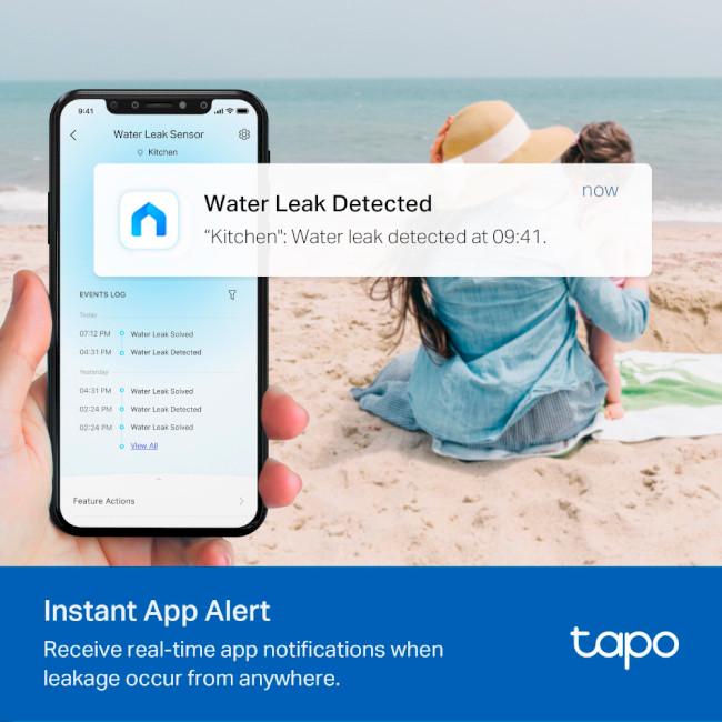 Умный датчик протечки воды TP-Link Tapo T300 Белый - фото 6