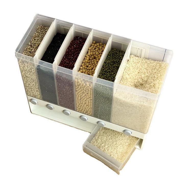 Органайзер для сыпучих продуктов Assorted Grain Rice Bucket на 6 секций