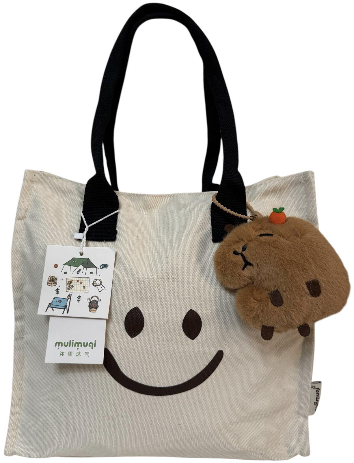 Шопер жіночий на підкладці та на блискавці Молочний (2266М) - фото 1 Шопер жіночий на підкладці та на блискавці Молочний (2266М) - фото 1