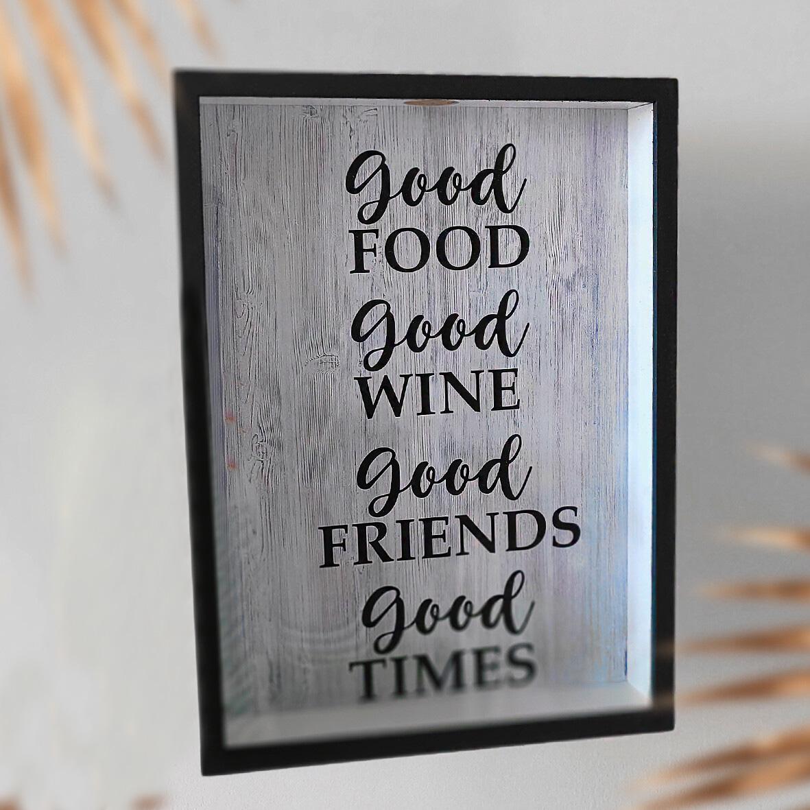 Копилка Good food Good wine для винных пробок 30,5х21,5х4 см (VIN_20A012)