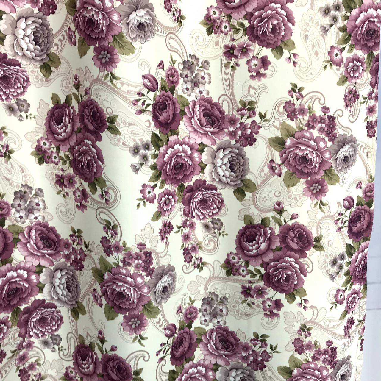 Готові штори з принтом прованс 150x270 см 2 шт. ALBO Фіолетовий - фото 5 Готові штори з принтом прованс 150x270 см 2 шт. ALBO Фіолетовий - фото 5