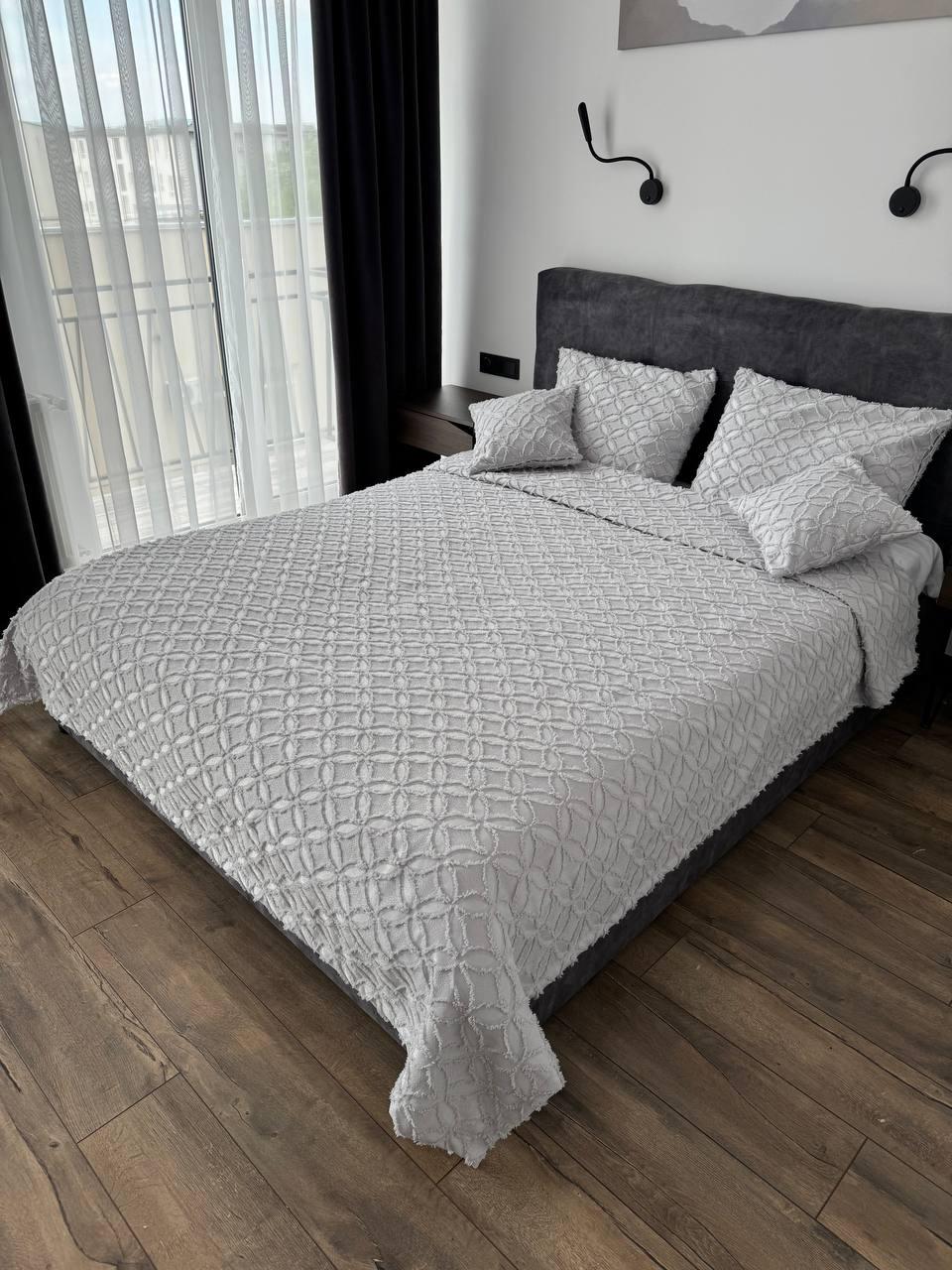 Покрывало Фрея 240x250 см Серый (21621-8-240x250cm) - фото 6 Покрывало Фрея 240x250 см Серый (21621-8-240x250cm) - фото 6