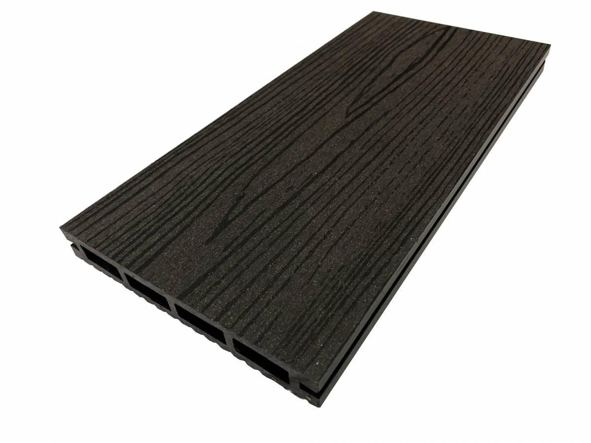 Террасная доска ДПК Polymer Wood Privat 140x20x2200 мм Антрацитовый (10708501)