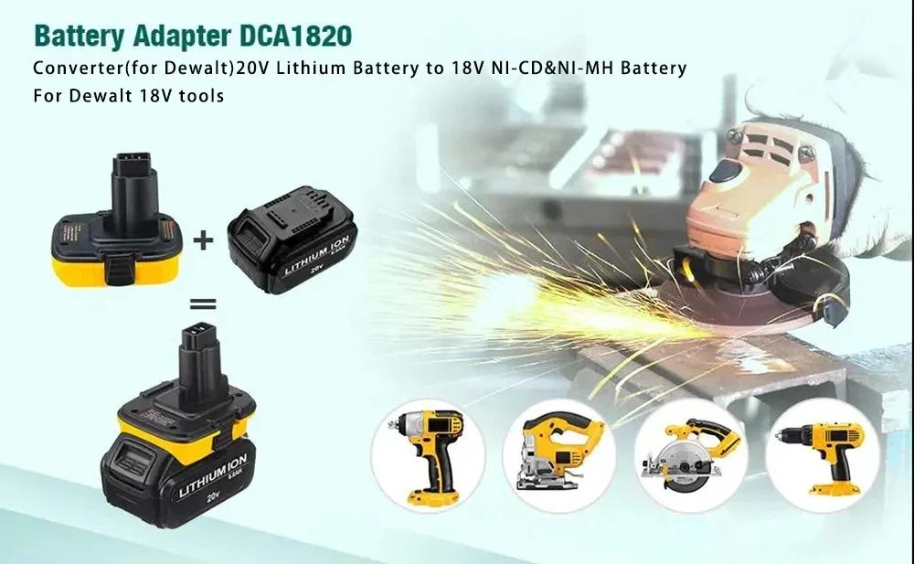 Адаптер для электроинструмента DCA1820 для литий-ионного аккумулятора (129186) - фото 7 Адаптер для электроинструмента DCA1820 для литий-ионного аккумулятора (129186) - фото 7