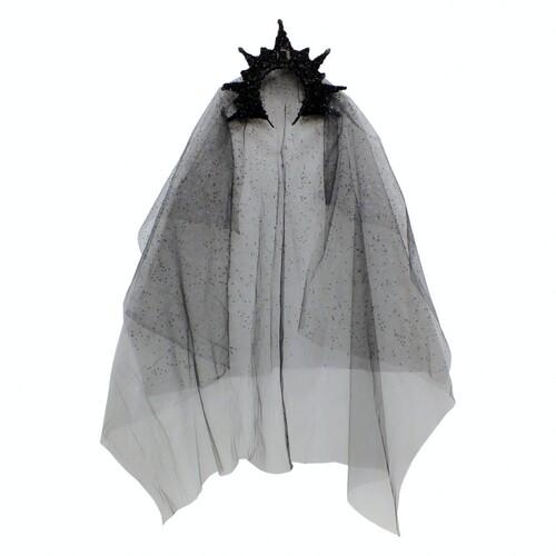 Корона Царица с фатой SETA Decor 16-906BLK