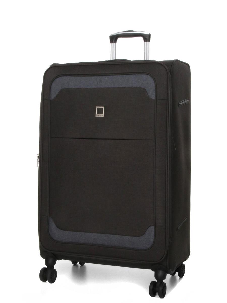Чемодан Airtex Worldline Tirana 608 гигант XL тканевый на 4 колесах 75x46x28 см 100 л Серый