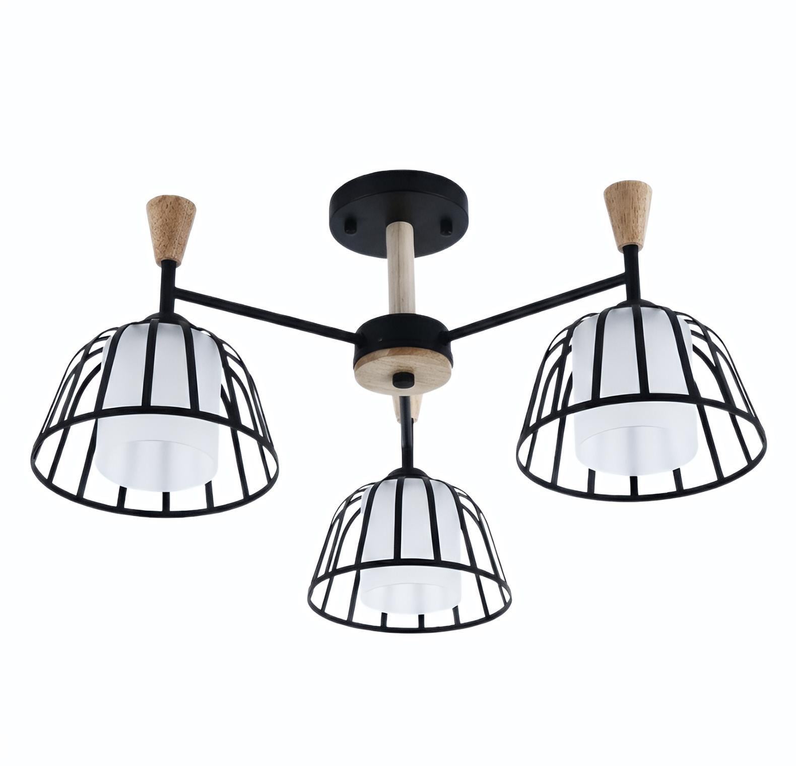 Потолочная люстра на 3 плафона Valesо Черный (XL25021-3)