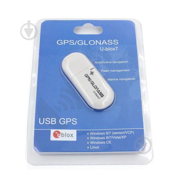 Usb GPS приемник для ноутбука Ublox 7 Белый (100269) - фото 3