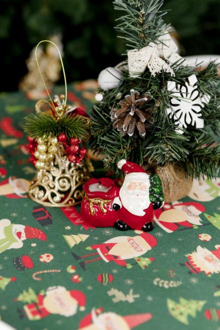 Скатертина Прованс Санта 120x140 см Зелений (35783) - фото 4 Скатертина Прованс Санта 120x140 см Зелений (35783) - фото 4