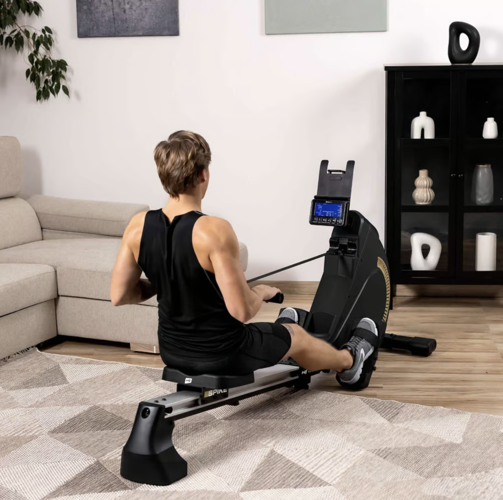 Гребной тренажер Hop-Sport HS-095R Spike Золотой (4795) - фото 2 Гребной тренажер Hop-Sport HS-095R Spike Золотой (4795) - фото 2