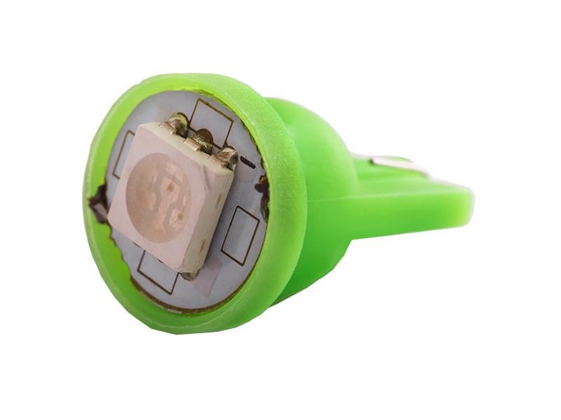 Автолампа светодиодная T10 W5W 24 В SMD5050-1led Зеленый (958)