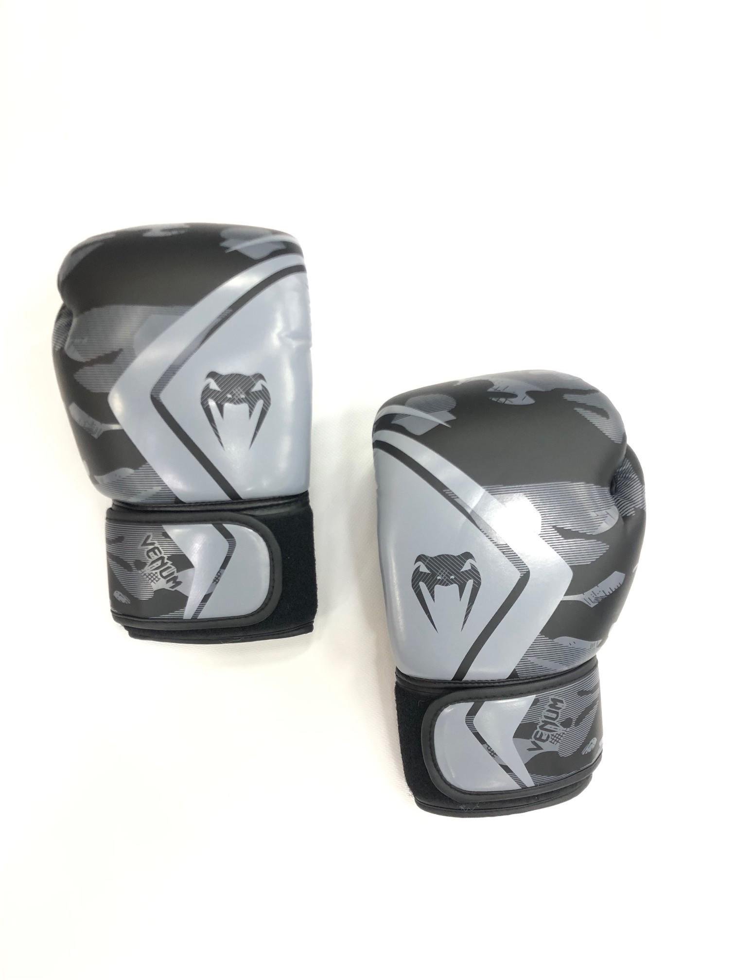 Рукавички Venum боксерські 12 унцій Сірий