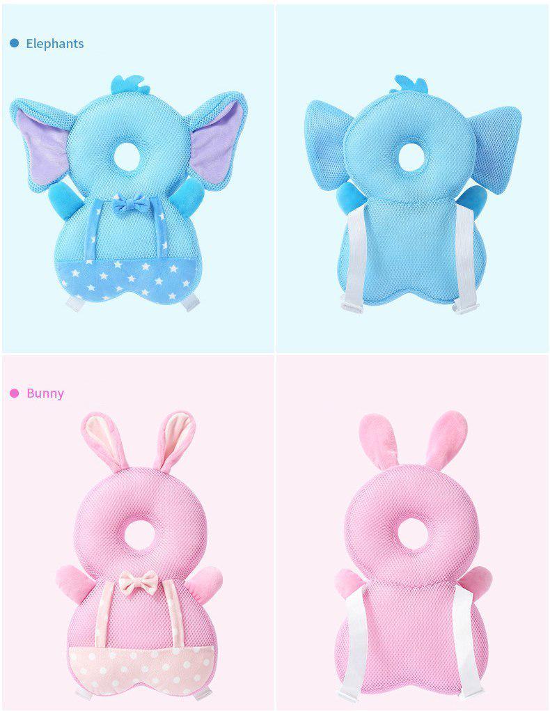 Подушка захисна Зайчик для голови та спини малюка Рожевий (142618) - фото 7