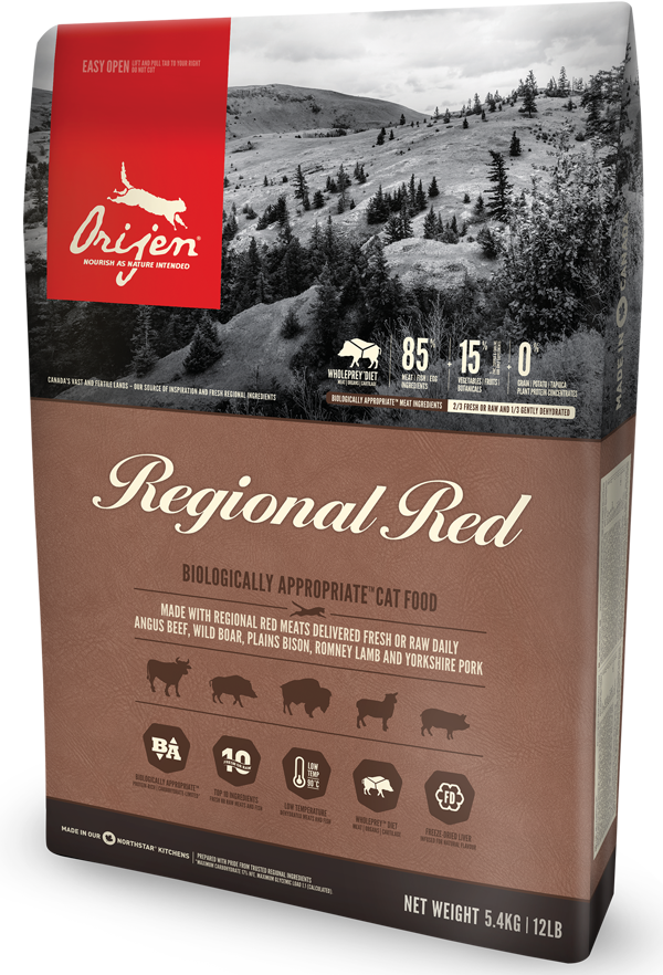 Корм сухой Orijen Regonal Red Cat для кошек всех пород и возрастов 1,8 кг - фото 1 Корм сухой Orijen Regonal Red Cat для кошек всех пород и возрастов 1,8 кг - фото 1