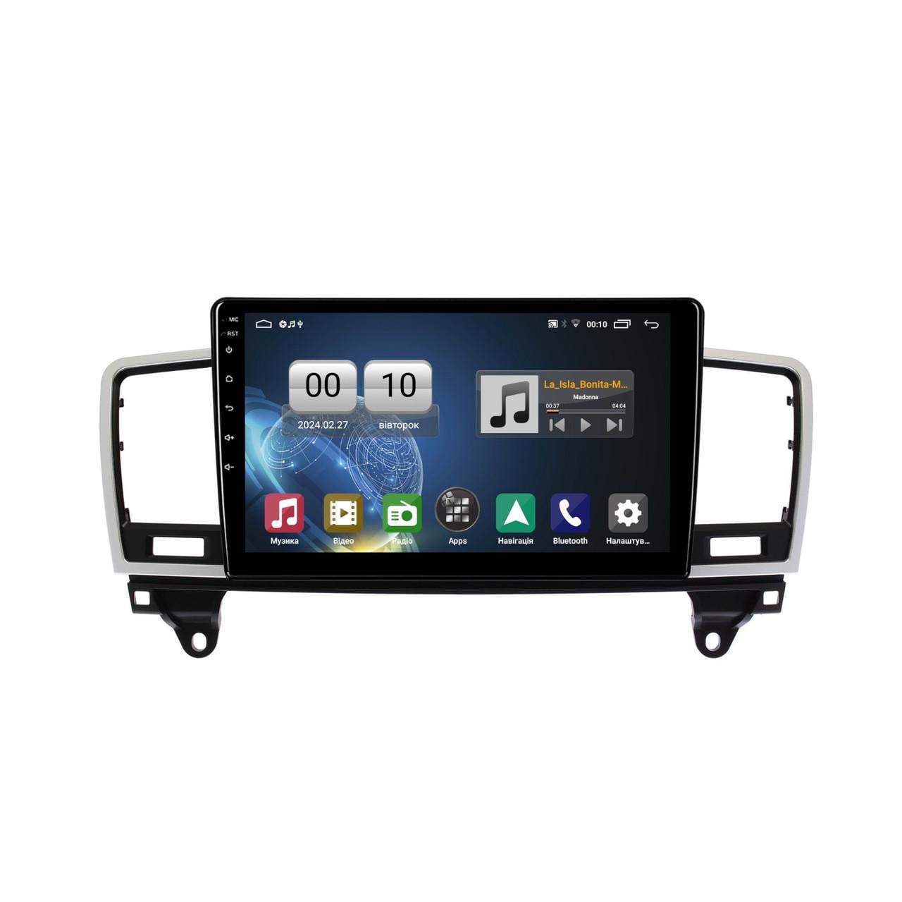 Автомагнітола штатна QIV Q1 для Mercedes-Benz M-Class M Class W166 ML 2011-2015 W2 9" (Q45254)