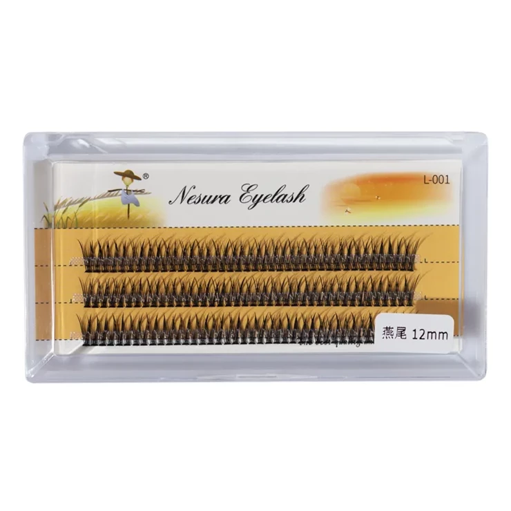 Вії Nesura Eyelash Classic Ластівки V 12D 0,1 вигин С 12 мм (011101)