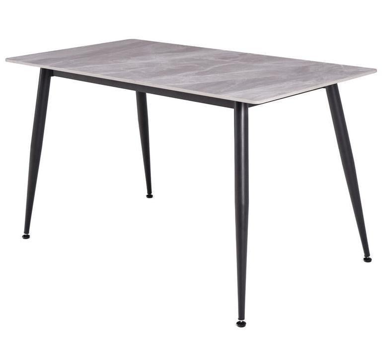 Стіл кухонний прямокутний Vetro Magnit 130х70 см Loft Калакатта Грей/Чорний Стіл кухонний прямокутний Vetro Magnit 130х70 см Loft Калакатта Грей/Чорний