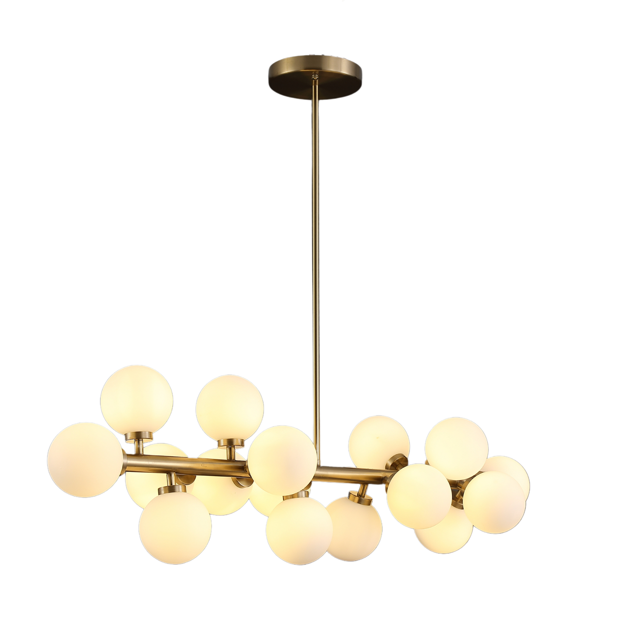 Люстра Valeso в стилі модерн під шістнадцять ламп G9 Бронзовий/Білий (V GLD-23969/16)