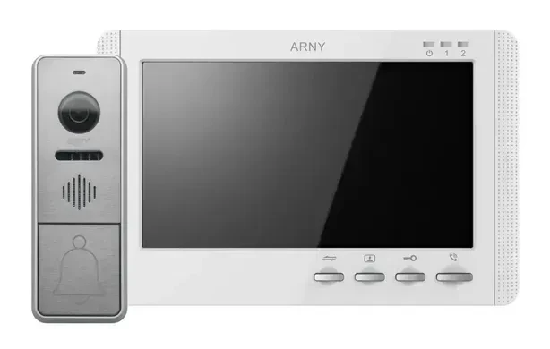 Комплект відеодомофону аналоговий ARNY AVD-7942 AVD-709MD 1Мп + AVP-NG420 1Мп White/Silver