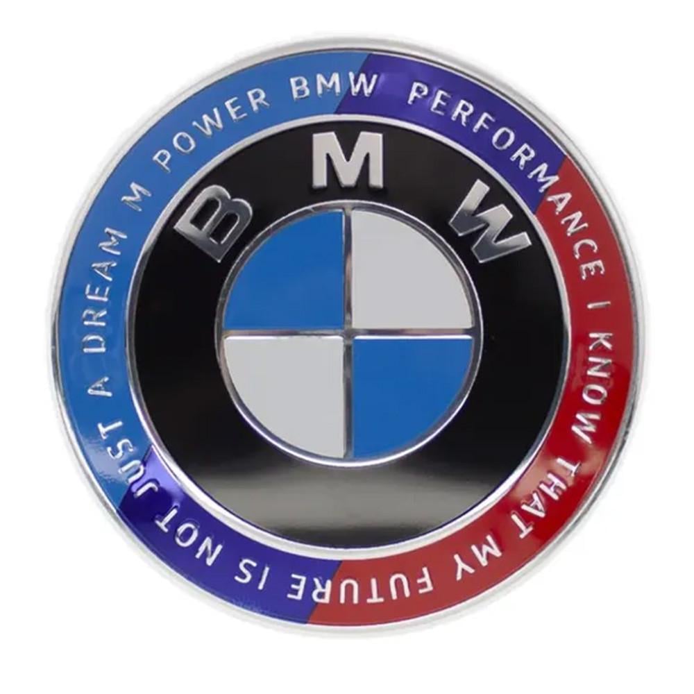 Емблема-шильдик Motorsport BMW Ювілейна 50 років капота/багажника 82 мм (LX10353)