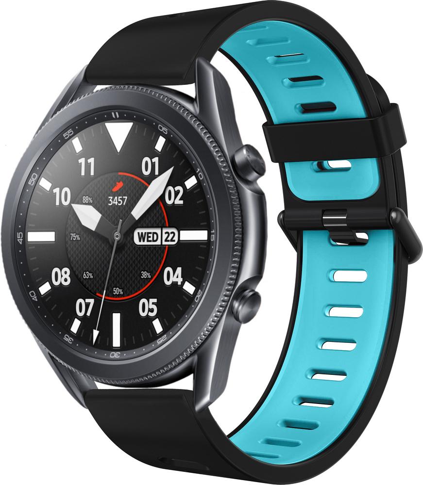 Ремешок Traf для Galaxy Watch 3 45 мм Black/Blue (28901)