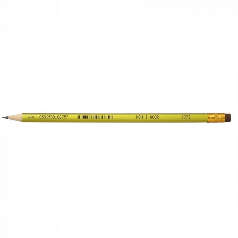 Карандаш чернографитный Koh-i-noor НВ ORIENTAL с ластиком (1372)