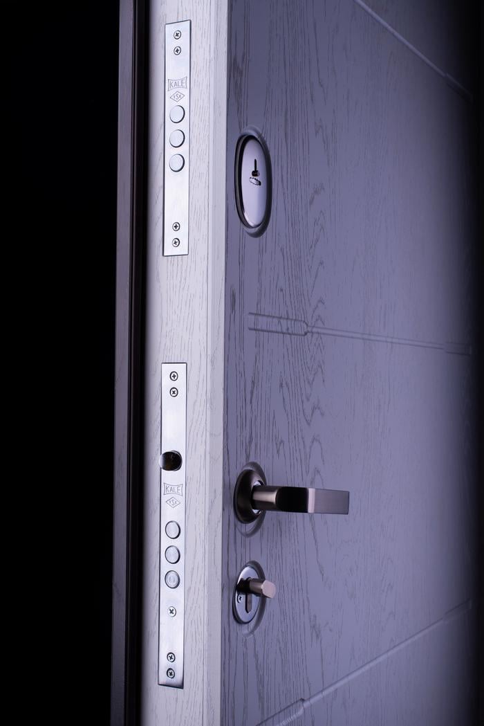 Двери входные для квартиры Портала Трио Токио 2 850х2040 мм Серый/Белый (23347584) - фото 4