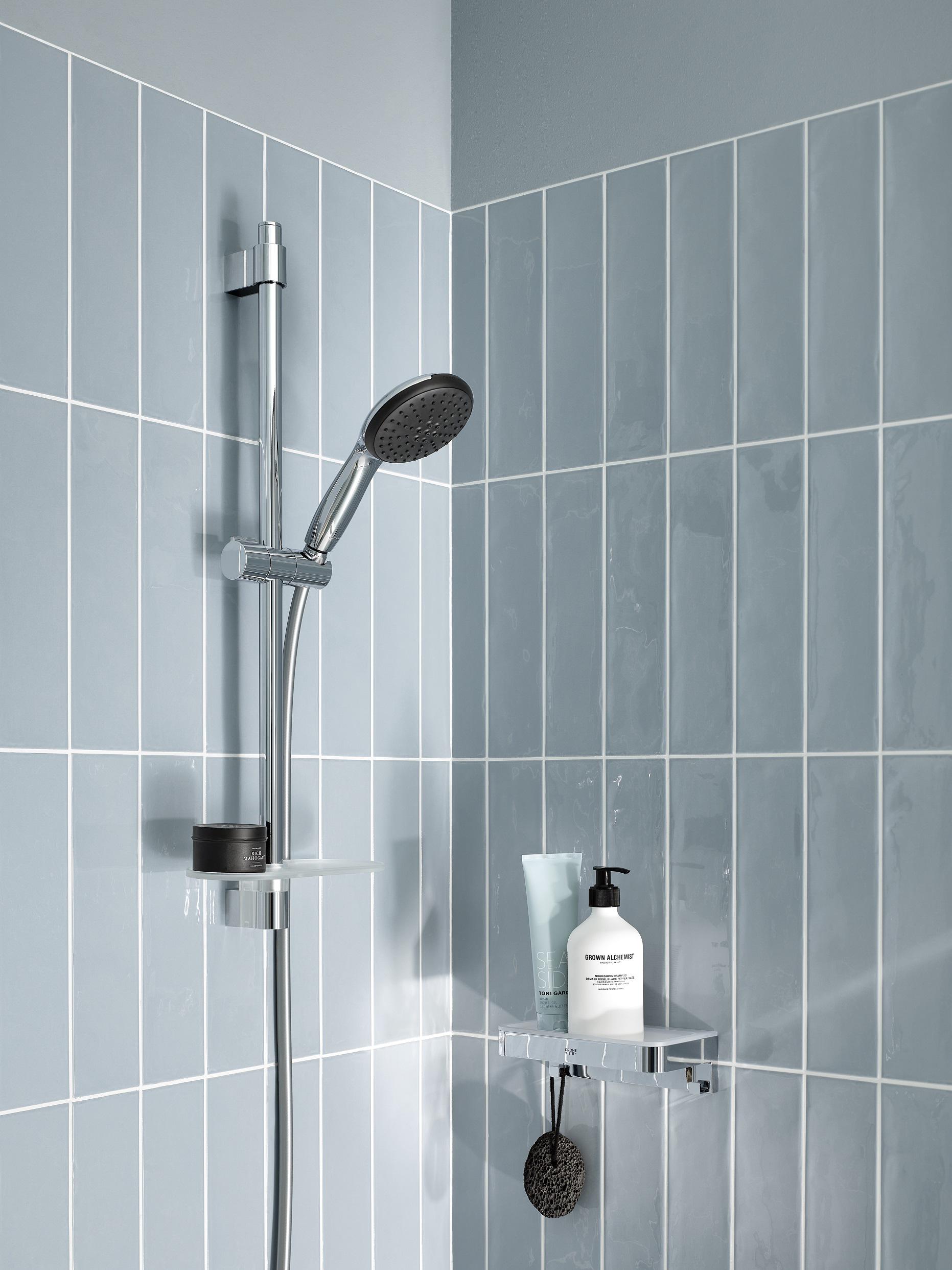 Душевой комплект со штангой Grohe QuickFix Vitalio Start 27948001 Хром (229243) - фото 2