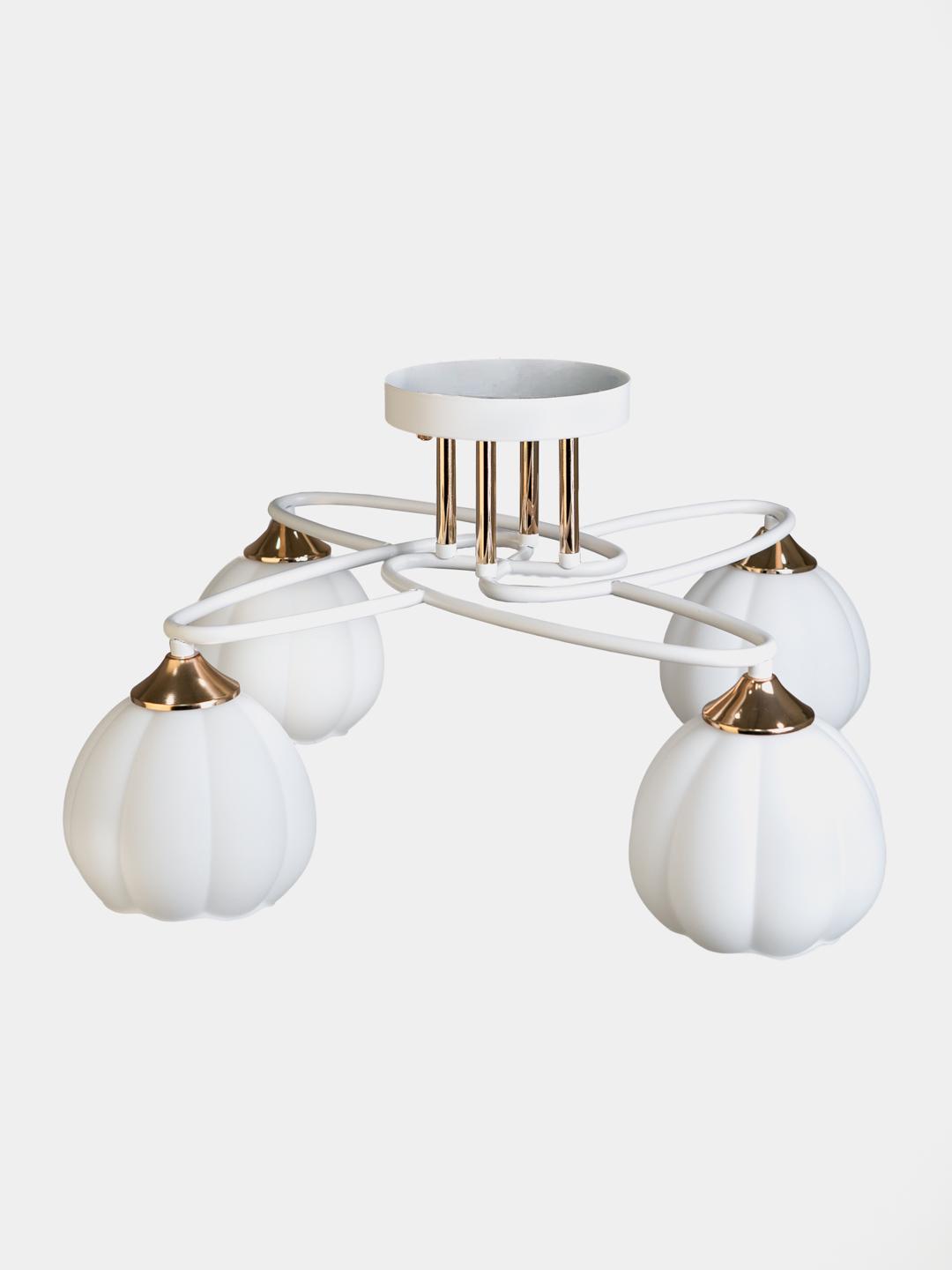 Люстра LK-736C/4 E27 WH+FG (29-459) Люстра LK-736C/4 E27 WH+FG (29-459)