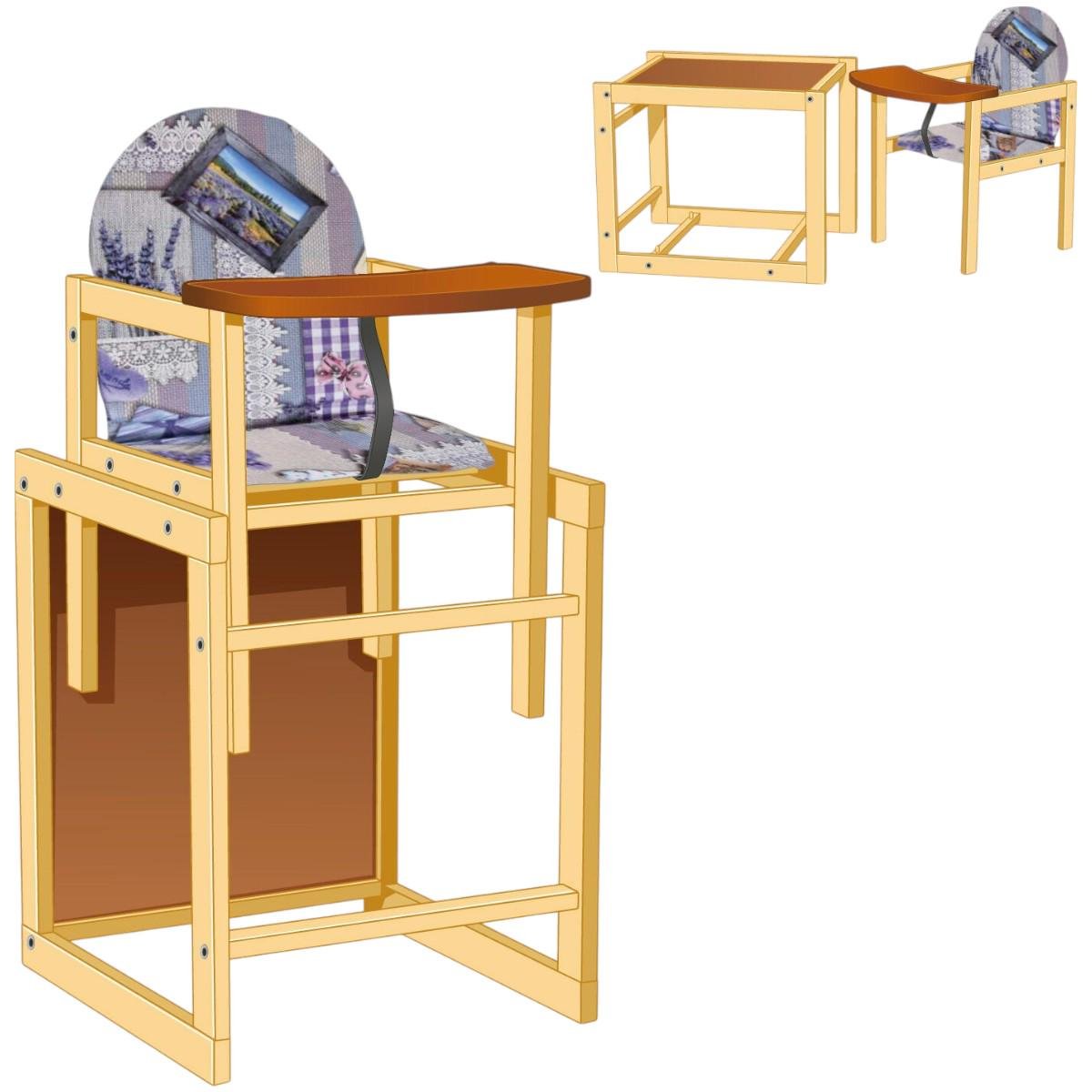 Стільчик для годування Мася Абстракція серця Фіолетовий (№1121) - фото 5 Стільчик для годування Мася Абстракція серця Фіолетовий (№1121) - фото 5