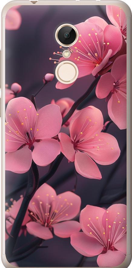 Чехол на Xiaomi Redmi 5 Пурпурная сакура (6075u-1350-42517)