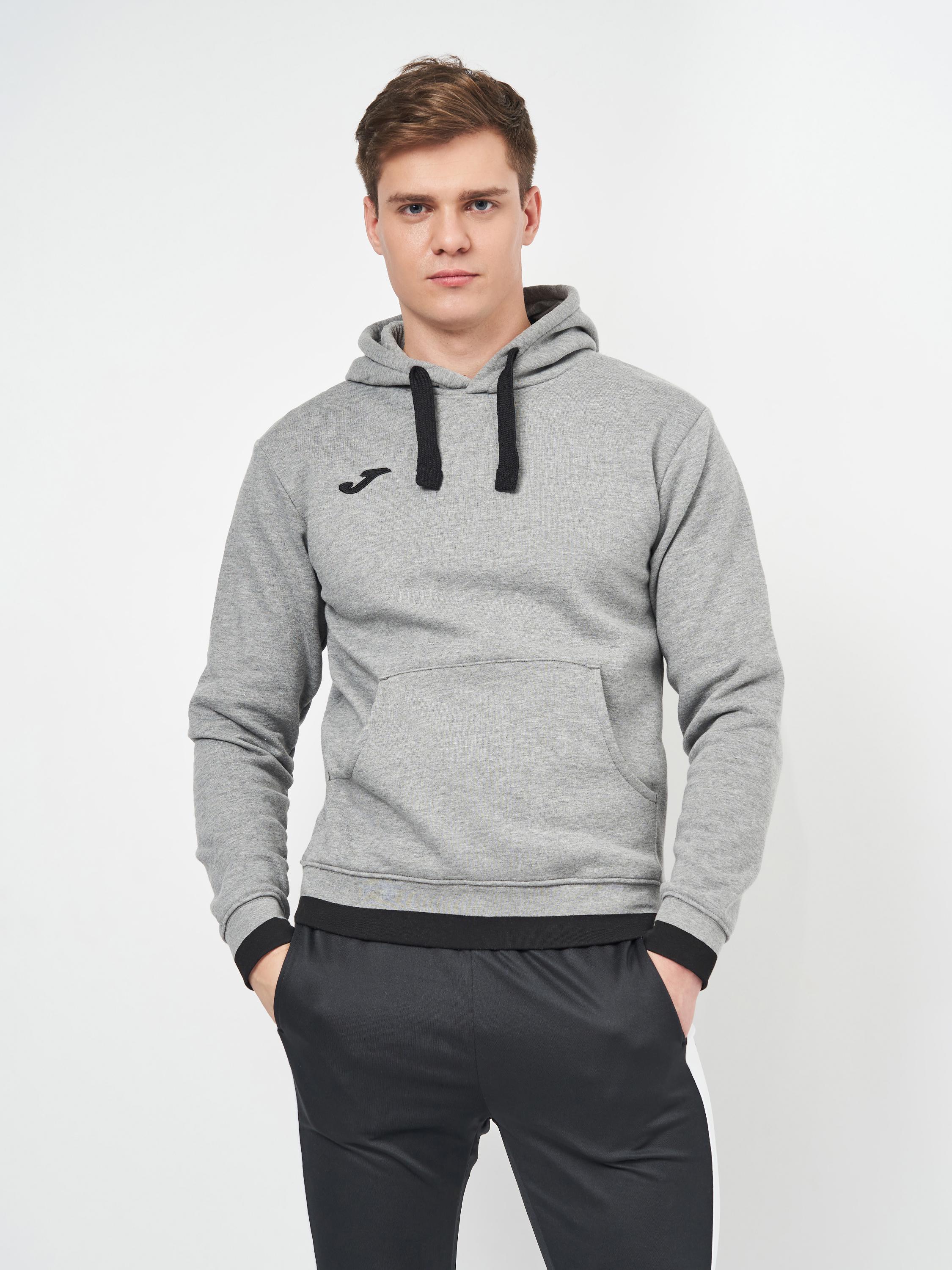 Реглан Joma 101962.281 Confort Ii Hoodie XXS Melange Gray/Black (8424309536060)