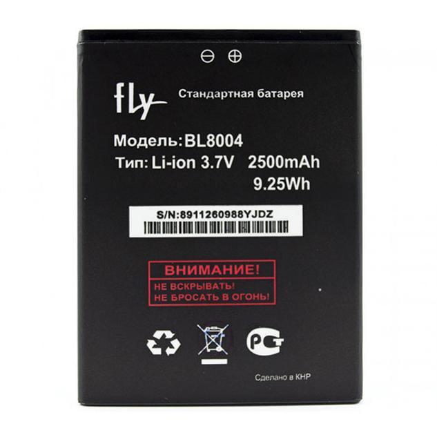 Аккумулятор BL8004 для телефона Fly IQ4503 ERA Life 6 Quad/Nomi NB-53 I502 2500 mAh (000021479)