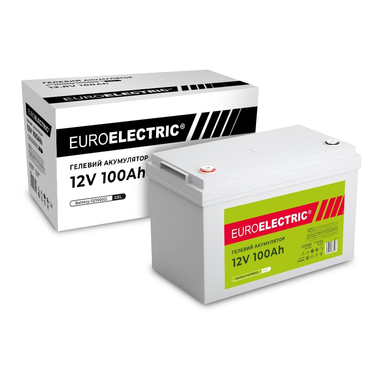 Акумуляторна батарея Euroelectric Battery-12/100 G гелева 12V 100 Ah - фото 2