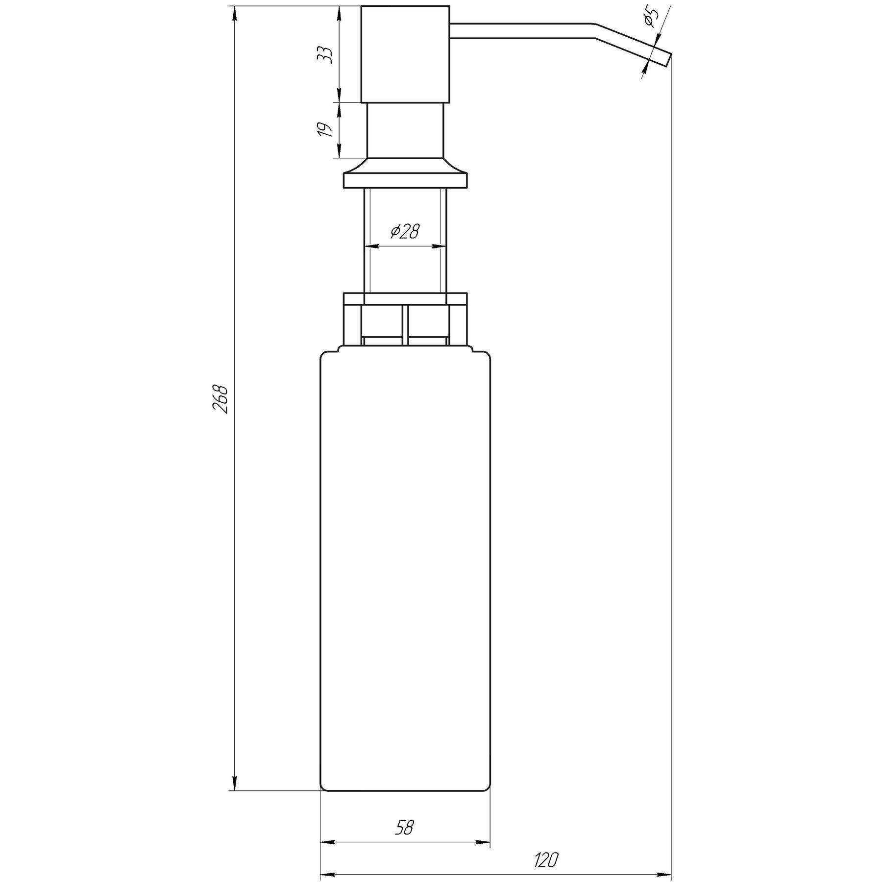 Дозатор жидкого мыла вырезной Globus Lux BS8444 (487650559) - фото 3