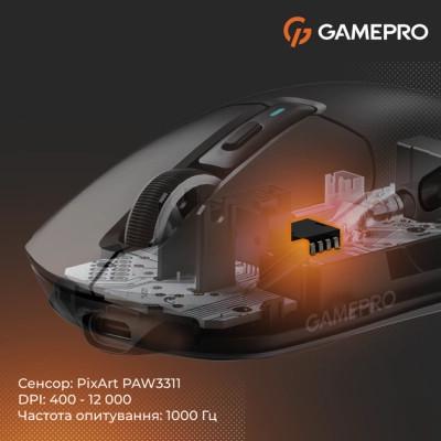 Компьютерная мышка GamePro Genesis Airmaster Bluetooth/USB Black (GM167B) - фото 6