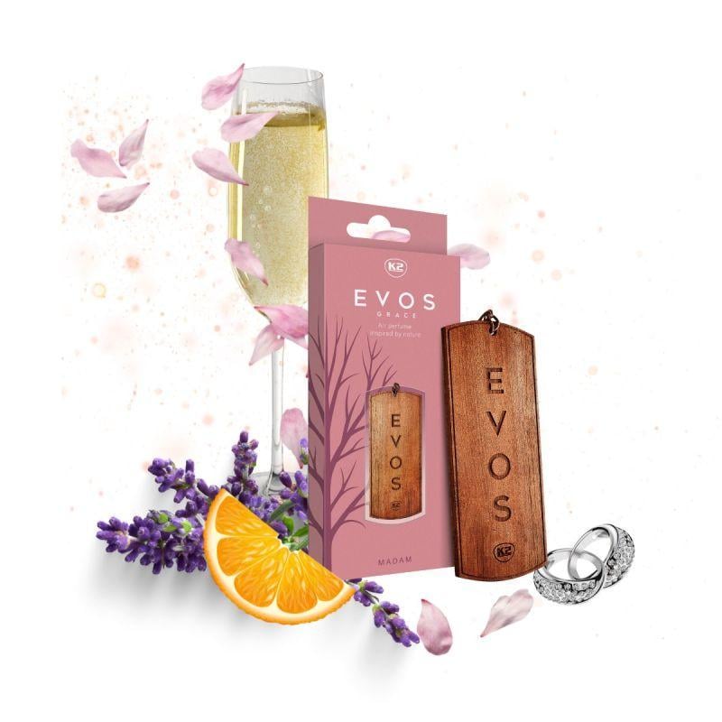 Ароматизатор для салона авто К2 Evos Grace Madam женский аромат 4 г сухой - фото 3 Ароматизатор для салона авто К2 Evos Grace Madam женский аромат 4 г сухой - фото 3