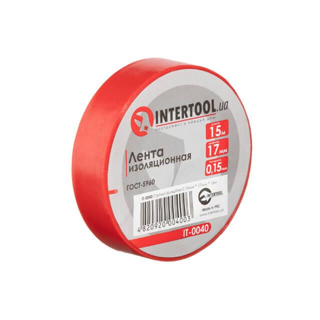 Лента изоляционная Intertool IT-0040 17х0,15 мм 10 м 10 шт. Красный (10503650)