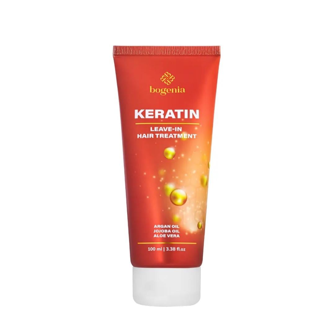 Кондиціонер для волосся з кератином Keratin Bogenia незмивний 100 мл