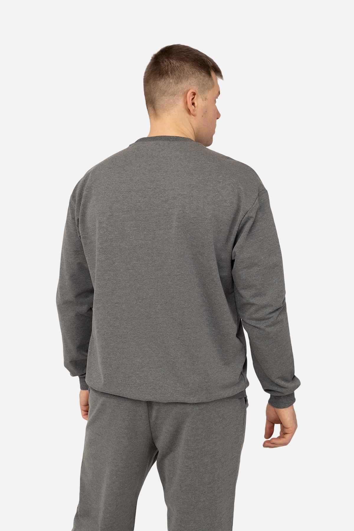 Світшот чоловічий р. 54 Темно-сірий (SKT001035248) - фото 4