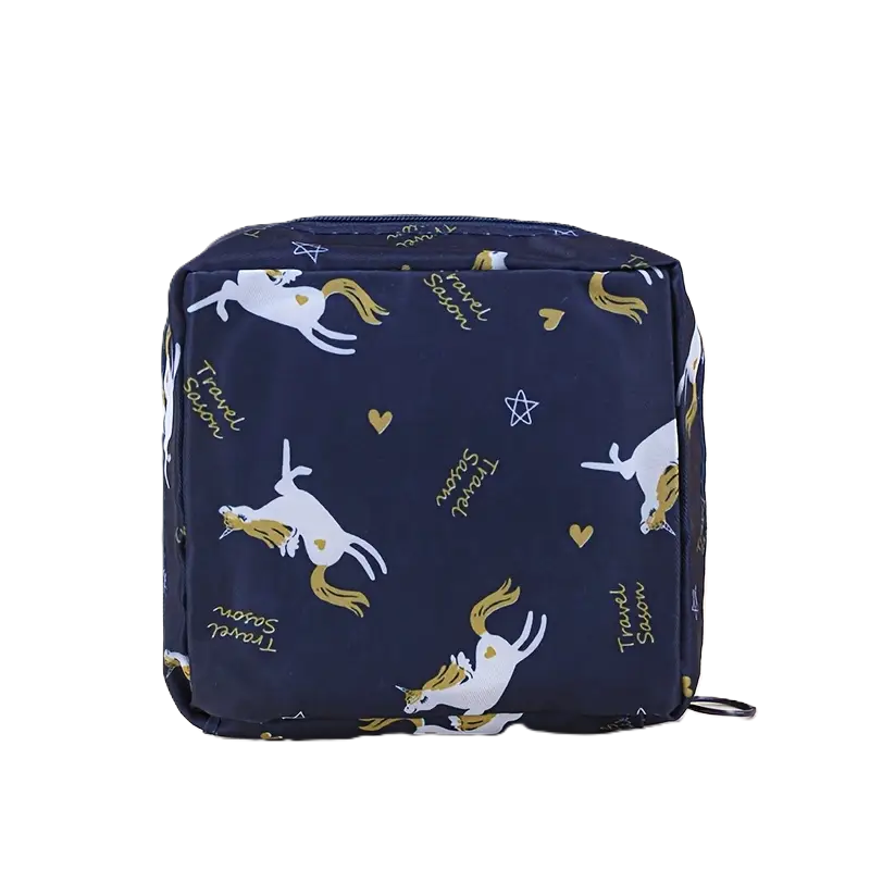 Косметичка-органайзер жіноча Unicorn для гігієнічних засобів 11х11х4 см Синій (52222899)